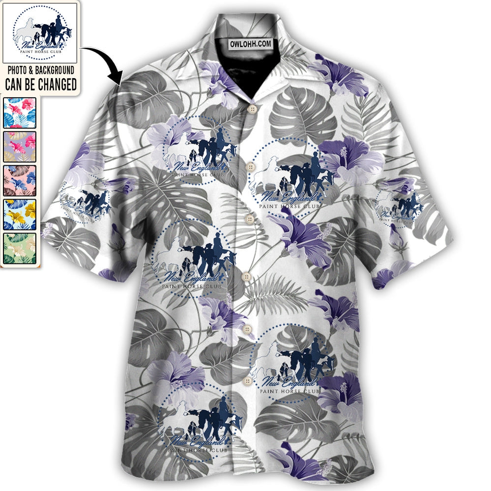 Horse Club You Want Tropical Style Custom Photo - Hawaiian Shirt - Personalized Photo Gifts for men and women, kids - Owl Ohh