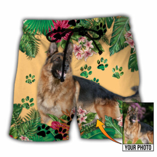 German Shepherd My Lovely Dog Custom Photo Personalized - Beach Short - Owl Ohh - Owl Ohh