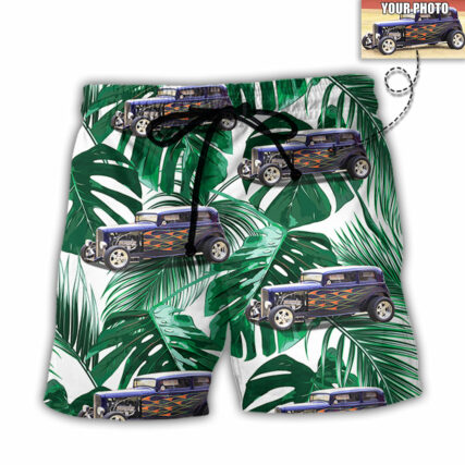 Hot Rod Various Style Custom Photo - Beach Short - Owl Ohh - Owl Ohh
