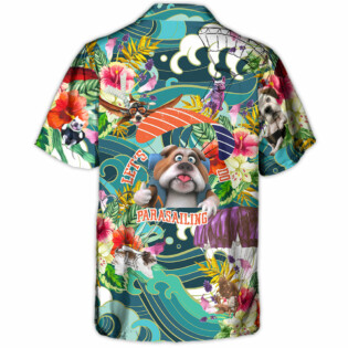 Parasailing Dog Let's Do Parasailing - Hawaiian Shirt - Owl Ohh-Owl Ohh