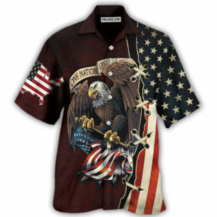 Eagle One Nation Under God - Hawaiian Shirt - Owl Ohh - Owl Ohh