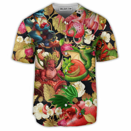 Dragon Fruit Strawberry Love Life Amazing - Baseball Jersey - Owl Ohh - Owl Ohh