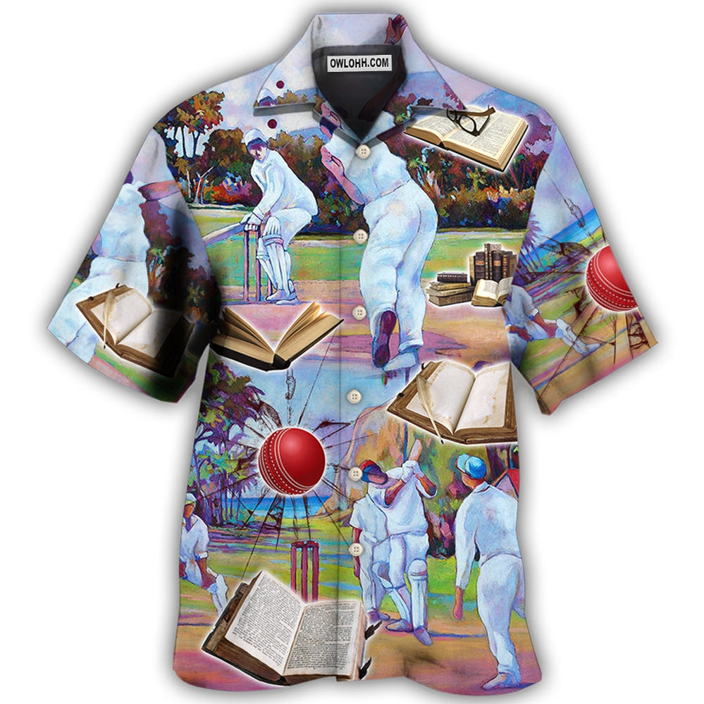 Cricket And Book Lover - Hawaiian Shirt - Owl Ohh - Owl Ohh