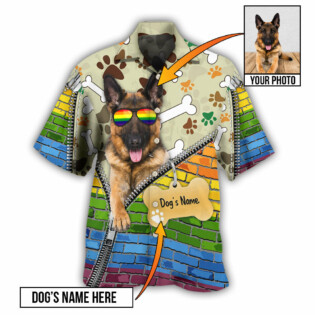 German Shepherd Dog Various Style Custom Photo Personalized - Hawaiian Shirt - Owl Ohh - Owl Ohh