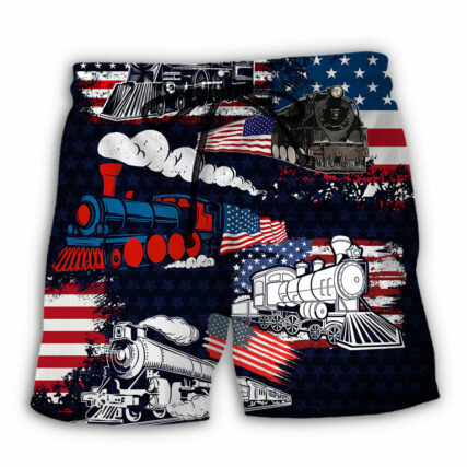 Train Independence Day - Beach Short - Owl Ohh - Owl Ohh
