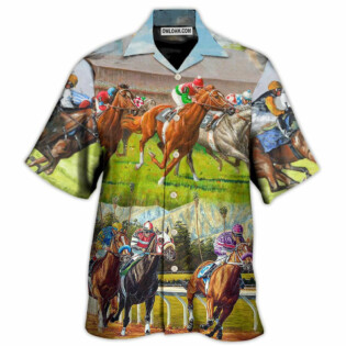 Horse Racing Don't Look Back - Hawaiian Shirt - Owl Ohh - Owl Ohh