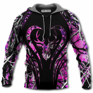 Hunting Girl Hunting Pink Camouflage Deer - Hoodie - Owl Ohh - Owl Ohh