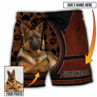 German Shepherd Dog Various Style Custom Photo Personalized - Beach Short - Owl Ohh - Owl Ohh