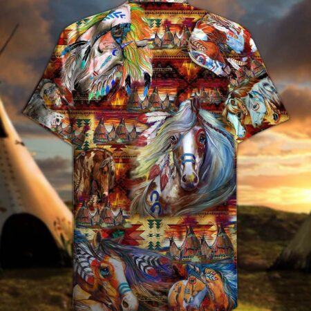 Native Horse Amazing My Soul Cool - Hawaiian Shirt - Owl Ohh - Owl Ohh
