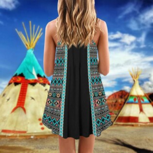 Native Skull Summer Vibes Pattern - Summer Dress - Owl Ohh - Owl Ohh