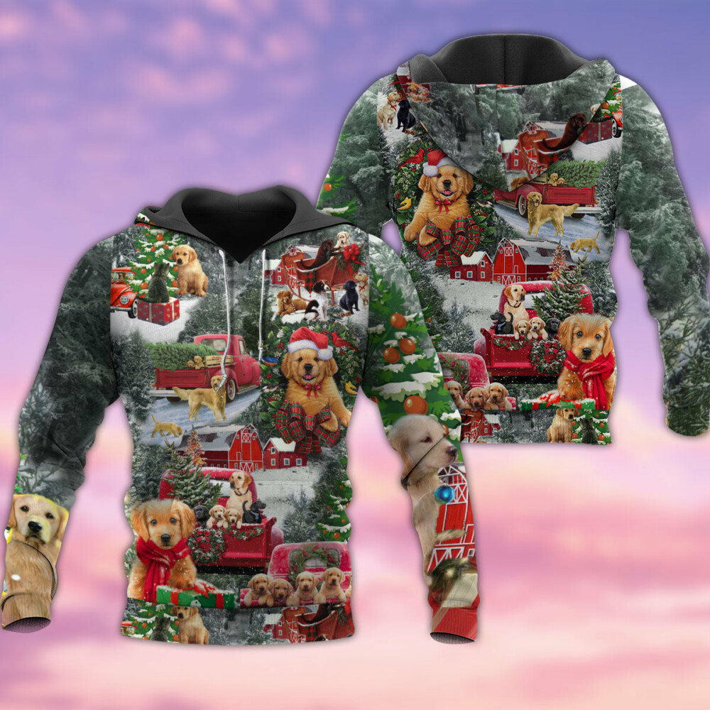 Christmas Dogs Love Xmas Every Time With Cute - Hoodie - Owl Ohh - Owl Ohh