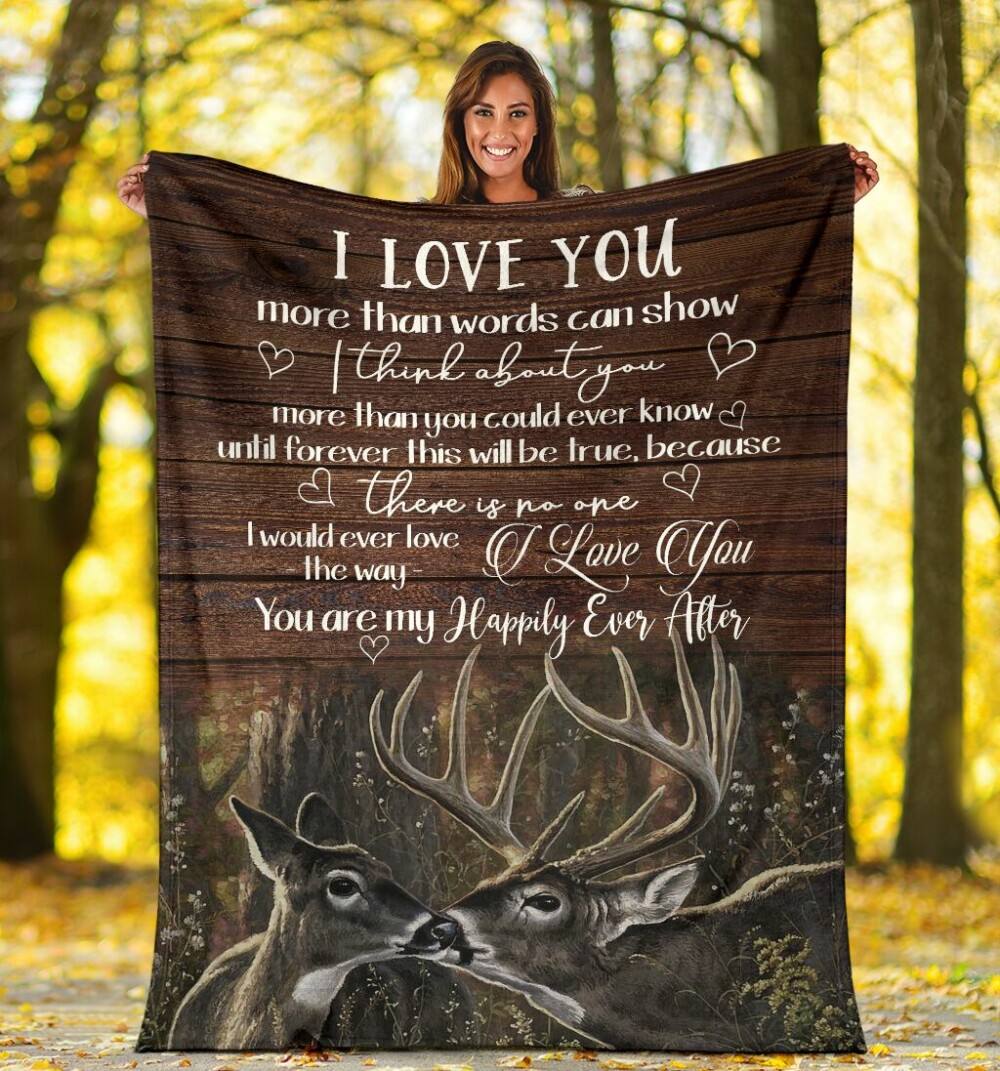 Hunting Love I Love You - Flannel Blanket - Owl Ohh - Owl Ohh