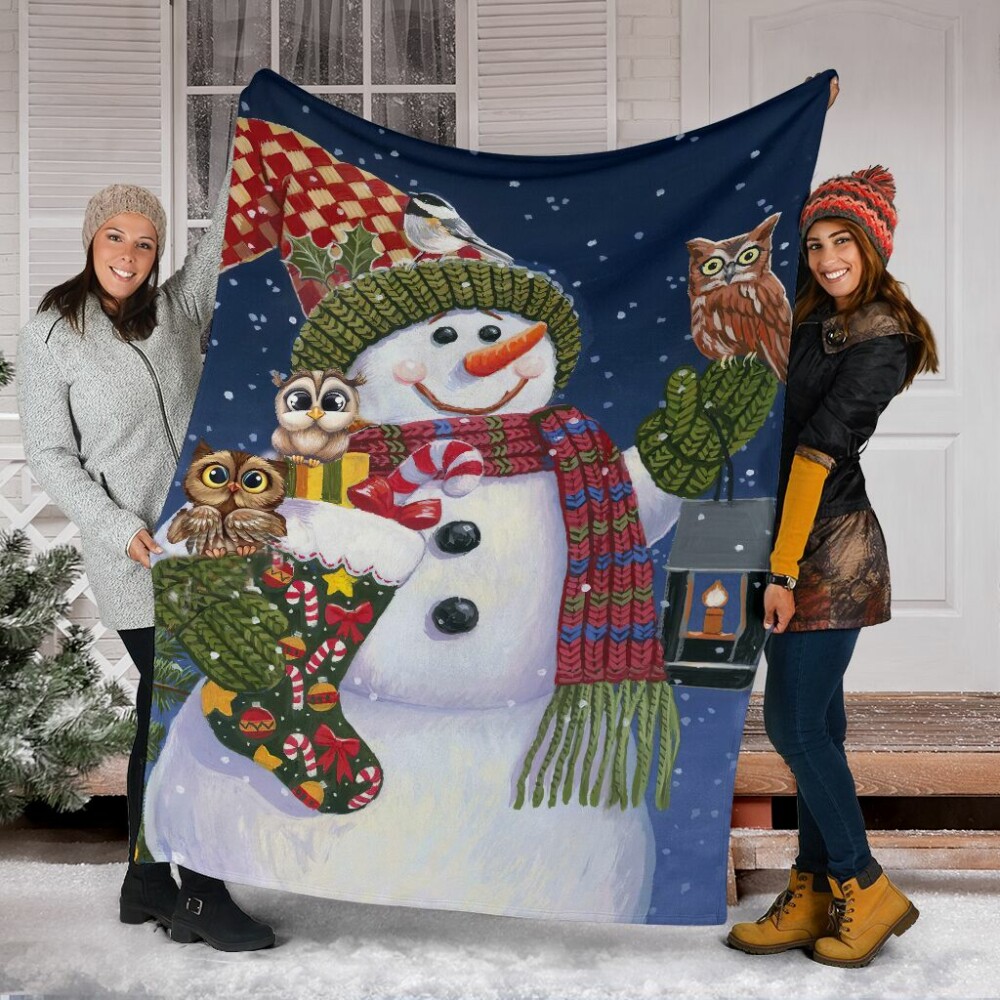 Owl Christmas Is Coming Owl - Flannel Blanket - Owl Ohh - Owl Ohh