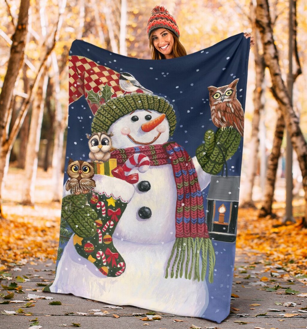 Owl Christmas Is Coming Owl - Flannel Blanket - Owl Ohh - Owl Ohh