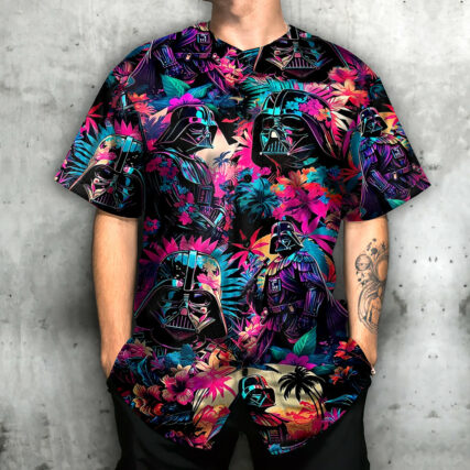 Star Wars Darth Vader Synthwave Cool - Baseball Jersey