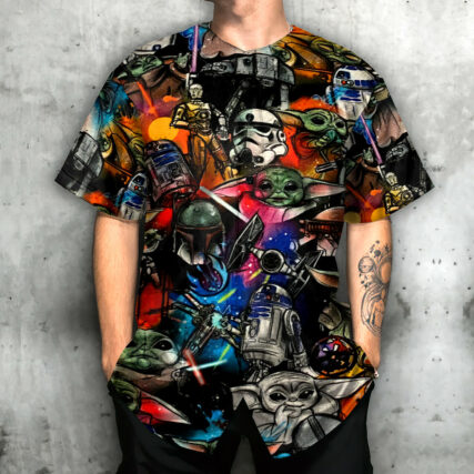 Starwars Highly Illogical Pattern - Baseball Jersey