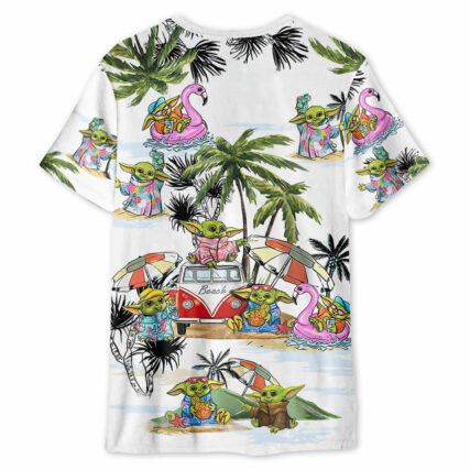 SW Cartoon Baby Yoda - Unisex 3D T-shirt