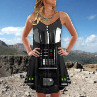 SW Darth Vader Cosplay - V-neck Sleeveless Cami Dress