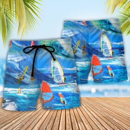 Windsurfing Don't Be Jealous Just Because You Can't Surf Like Me - Beach Short