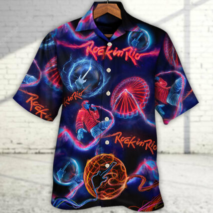 Rock In Rio Music Lover Amazing Style - Hawaiian Shirt - Owl Ohh for men and women, kids - Owl Ohh