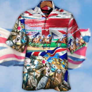 Horse United Kingdom Horse Racing Amazing Seat Lover - Hawaiian Shirt - Owl Ohh for men and women, kids - Owl Ohh