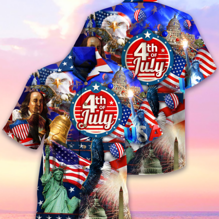 America Love July Style - Hawaiian Shirt - Owl Ohh - Owl Ohh