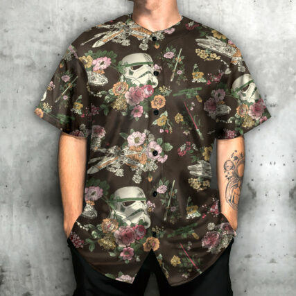 SW Stormtrooper Flower Vintage - Baseball Jersey