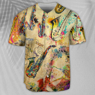 Saxophone Music Saxophone Is My Life - Baseball Jersey - Owl Ohh