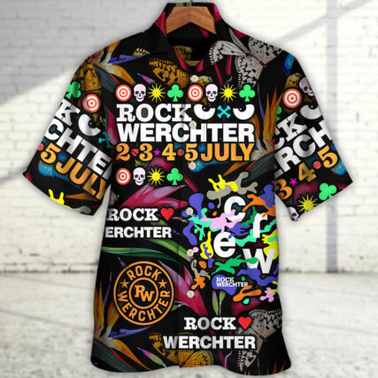 Rock Werchter Tropical Vibe Music Lover Amazing Style - Hawaiian Shirt - Owl Ohh for men and women, kids - Owl Ohh