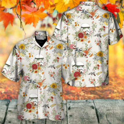Starwars Stormtrooper Flower Vintage Autumn - Hawaiian Shirt
