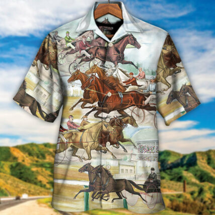 Harness Racing Horse Racing The Best Seat - Hawaiian Shirt - Owl Ohh for men and women, kids - Owl Ohh