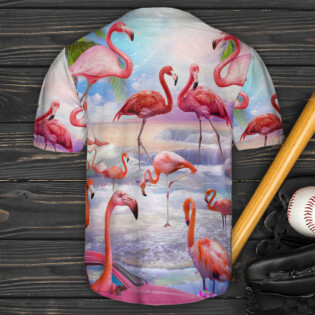 Flamingo Heaven Art Style - Baseball Jersey - Owl Ohh