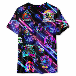 Star Wars Neon All Star Style - Unisex 3D T-shirt