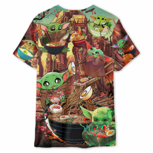 Star Wars Baby Yoda Cute Ramen - Unisex 3D T-shirt