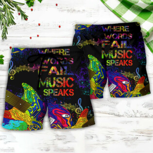 Music Speaks Style - Beach Short - Owl Ohh - Owl Ohh