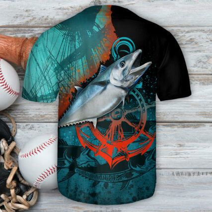 Fishing Deepsea Big Waves Undersea - Baseball Jersey - Owl Ohh