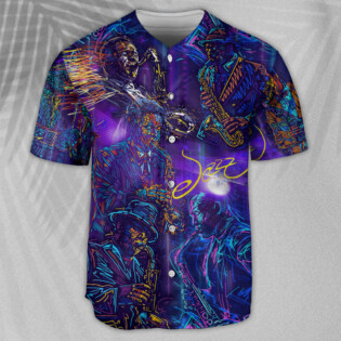 Saxophone Never Underestimate An Old Man With A Saxophone - Baseball Jersey - Owl Ohh