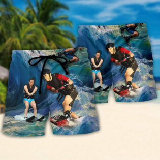 Water Skiing You Dont Stop Water Skiing When You Get Old Lover Water Skier - Beach Short