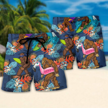 Surfing Funny Bigfoot I Can't I Have A Board Meeting Lover Surfing - Beach Short