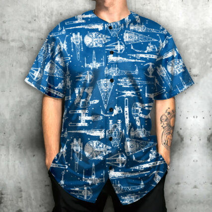 Star Trek Space Ships - Baseball Jersey