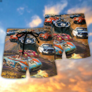 Car Racing Fast Lover Racing Style - Beach Short - Owl Ohh - Owl Ohh