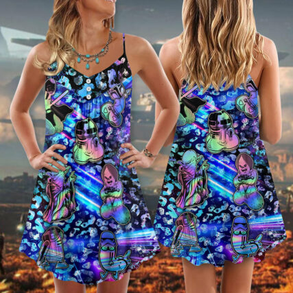 Star Wars Funny Wishing You Much Hap-Pen!s - V-neck Sleeveless Cami Dress