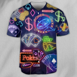 Poker Gambling No Poker No Party - Baseball Jersey - Owl Ohh - Owl Ohh