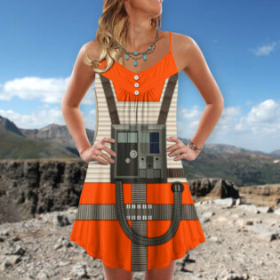 SW Rebel Pilot Cosplay - V-neck Sleeveless Cami Dress