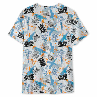Starwars Yoda Fighters Pattern - T-shirt