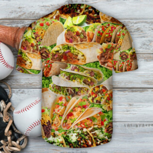 Food Tacos Art Lover - Baseball Jersey - Owl Ohh