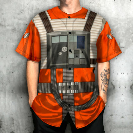 SW Rebel Pilot Cosplay - Baseball Jersey