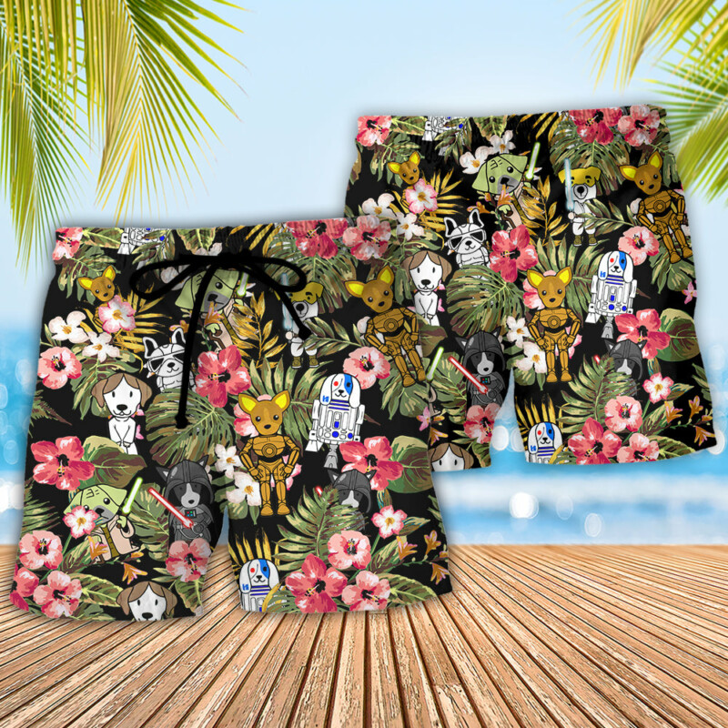 Star Dogs Tropical - Beach Short