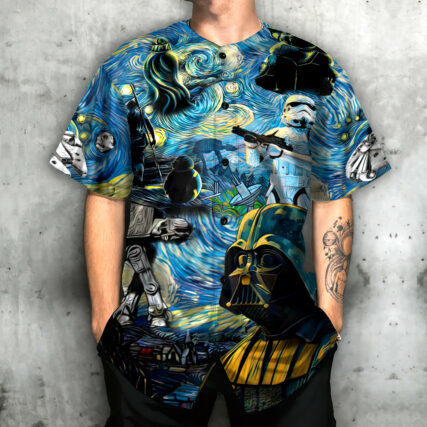 Starwars Starry Night Hope and Mysteries - Baseball Jersey