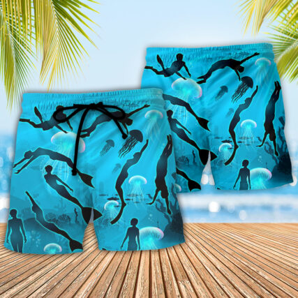 Freediving Don't Be Jealous Just Because You Can't Dive Like Me - Beach Short